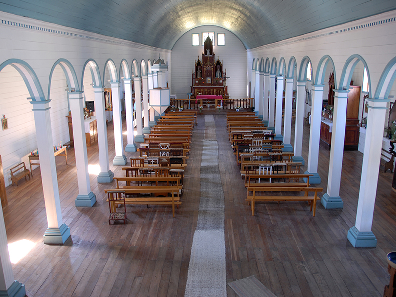 Interior shot of an empty church